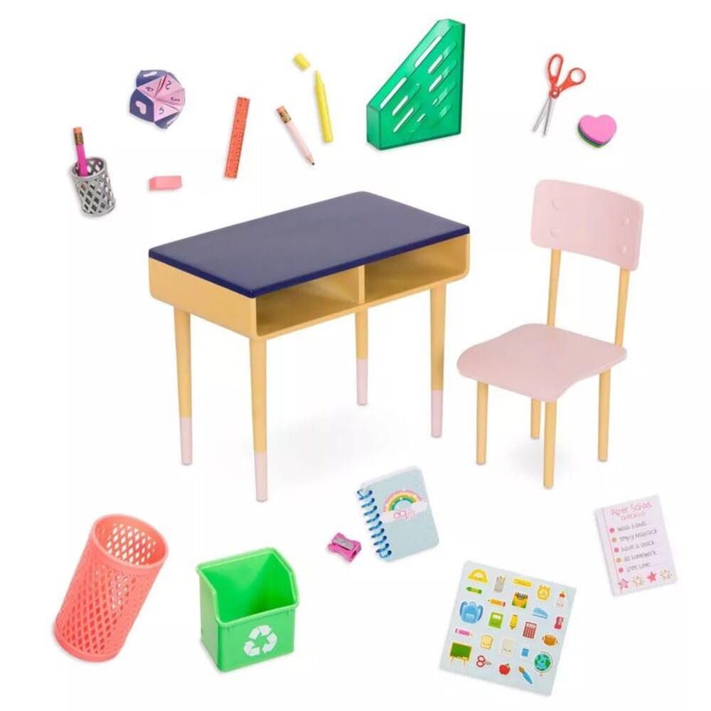 Our Generation Brilliant Bureau Home Desk Accessory Set For 18" Dolls - Picture 5 of 7